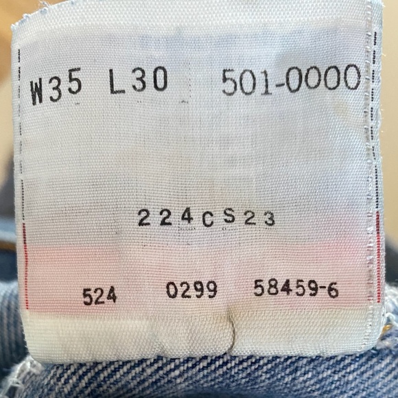 VINTAGE LEVIS 501 • USA • 35/30 - Picture 7 of 8